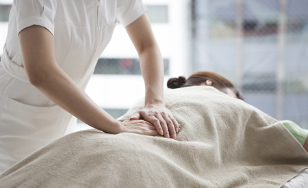 筋膜リリース施術画像